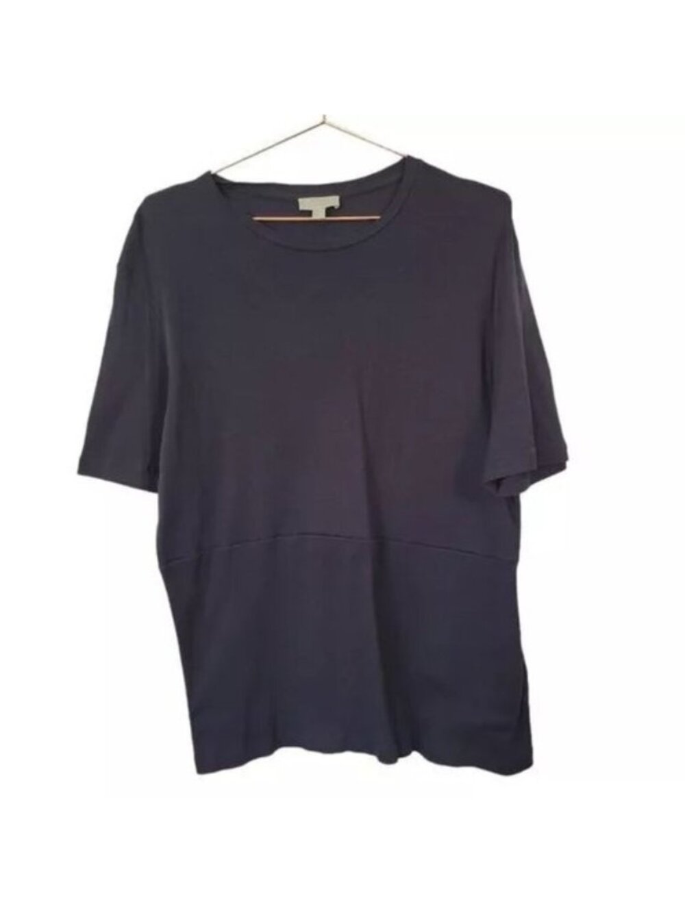 COS | Short Sleeve Ribbed Bottom Top Black